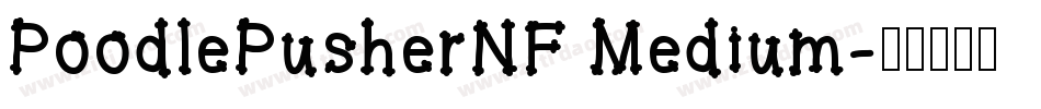 PoodlePusherNF Medium字体转换